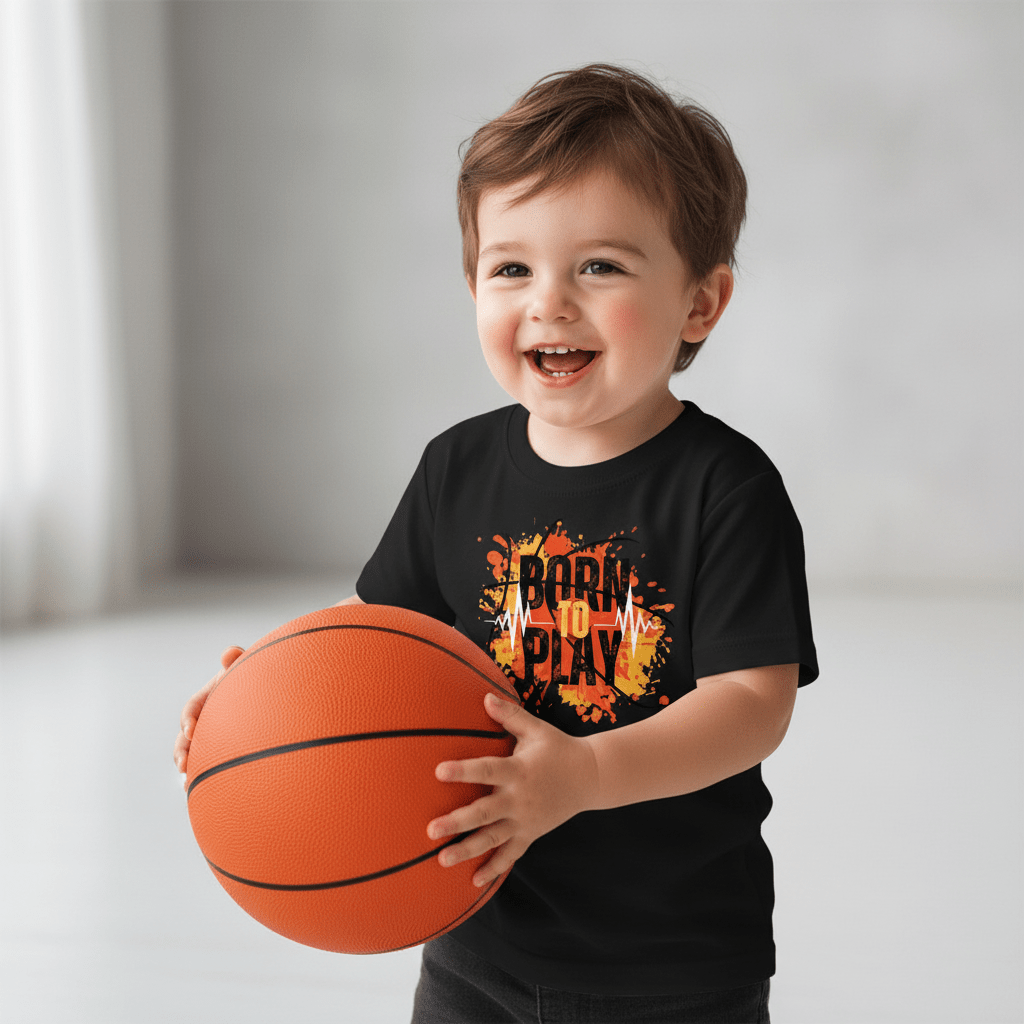 Boys Born to Play Cotton T-Shirt - cutekidz - www.cutekidz.co.za
