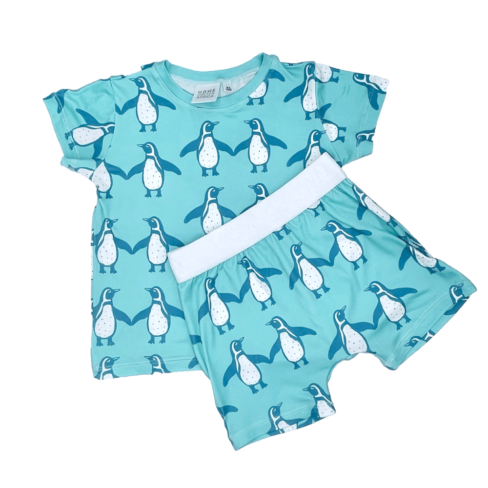 SOFT & STRETCHY SUMMER PJ’S – PENGUIN - www.cutekidz.co.za