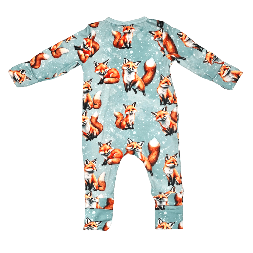 SOFT & STRETCHY ZIPPER JUMPSUIT – FOX - www.cutekidz.co.za