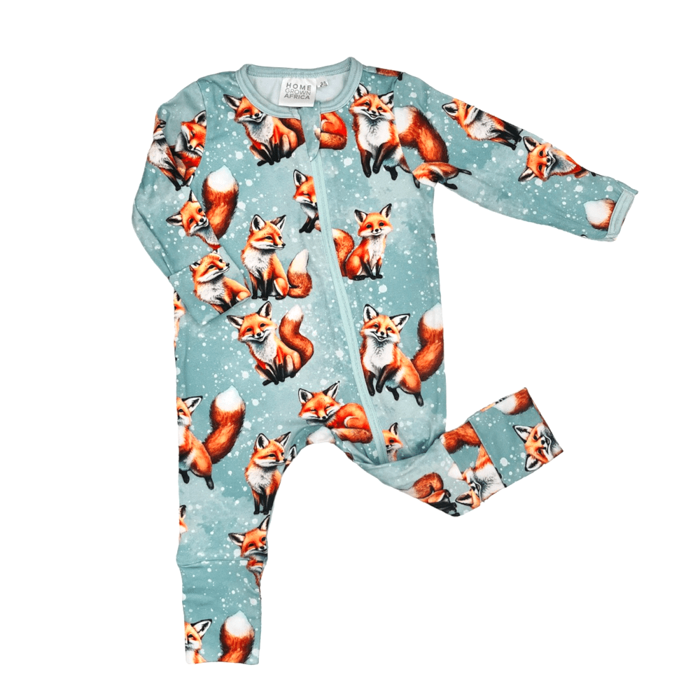 SOFT & STRETCHY ZIPPER JUMPSUIT – FOX - www.cutekidz.co.za