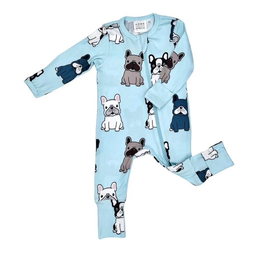 SOFT & STRETCHY BOSTON DOG JUMPSUIT - www.cutekidz.co.za