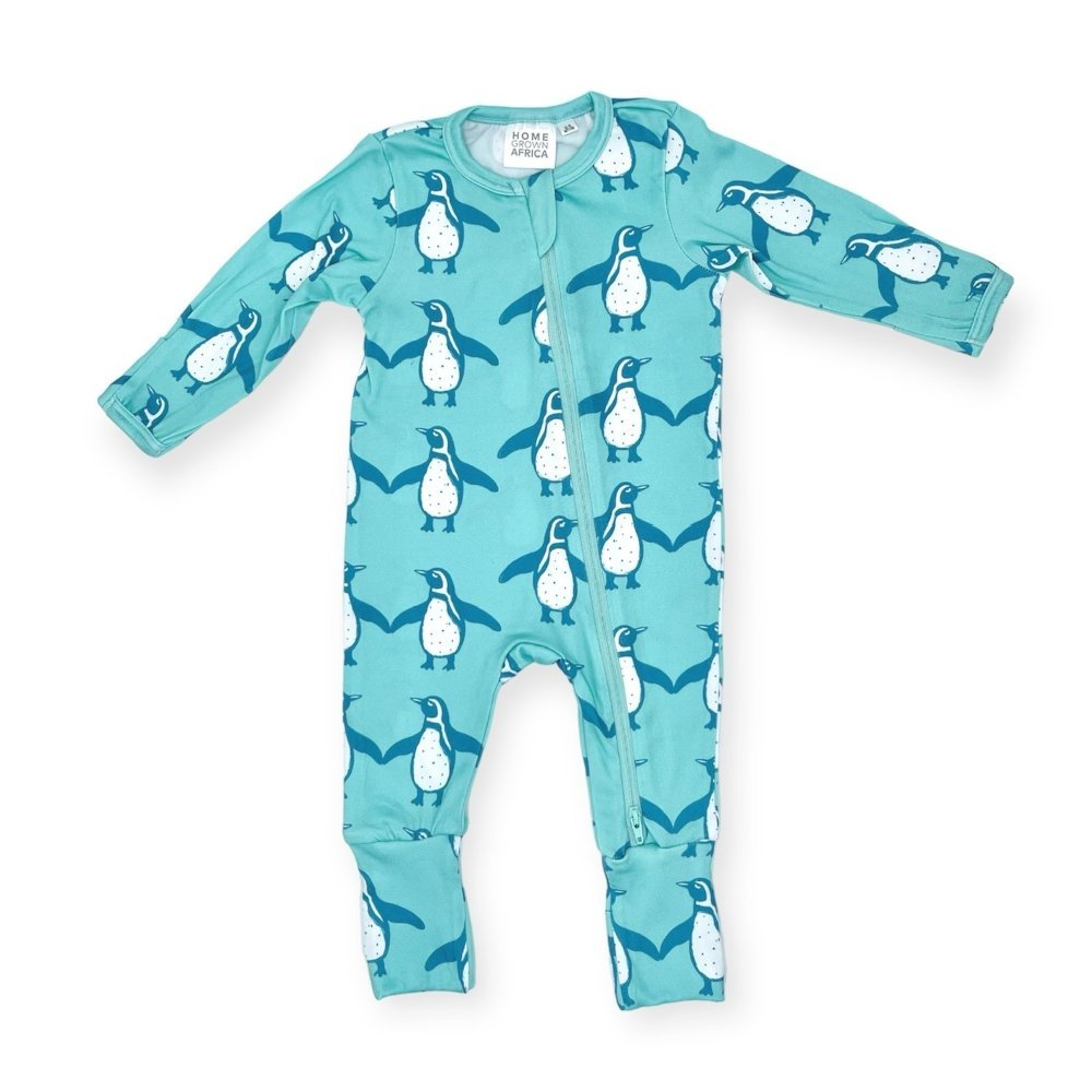 SOFT & STRETCHY PENGUIN ROMPER - www.cutekidz.co.za