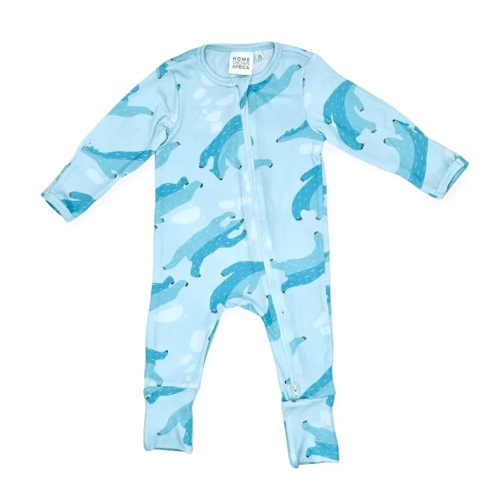 SOFT & STRETCHY POLAR BEAR JUMPSUIT - www.cutekidz.co.za